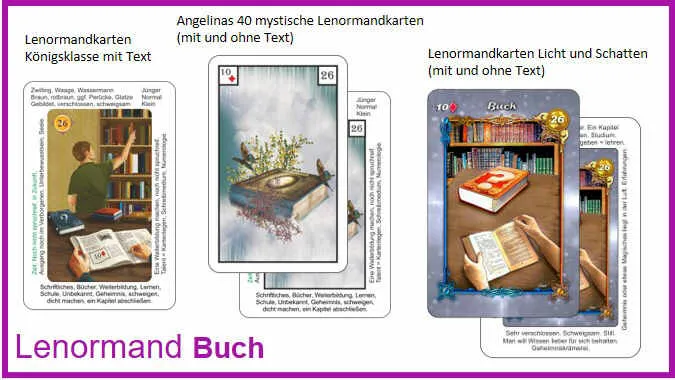 Lenormand Buch - Kartendeck