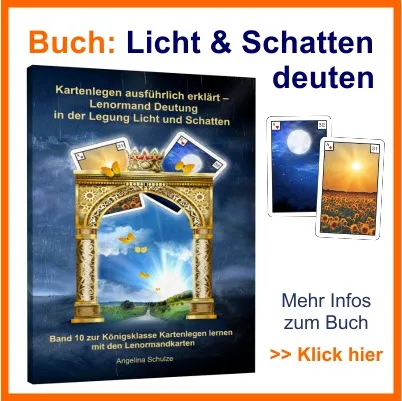 Lenormand Tageskarte Buch Licht und Schatten