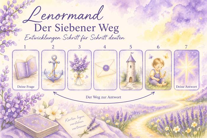 Der Siebener Weg - Lenormand Legung