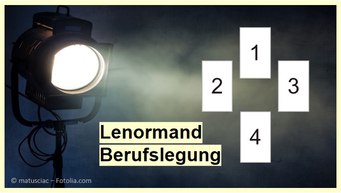 Lenormand Berufslegung mit 4 Karten