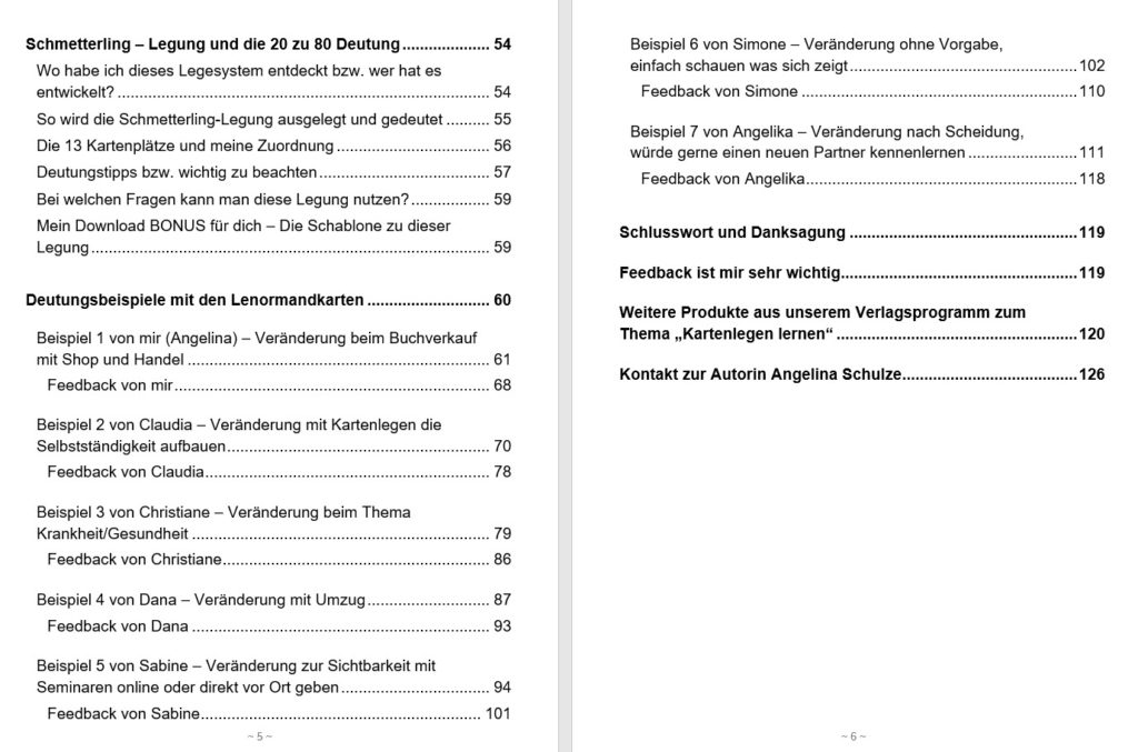 Schmetterling Buch Seite 5 und 6